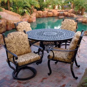 Meadow Decor Athena 60 Inch Patio Dining Set