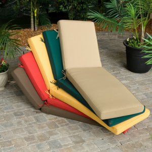 Striped Patio Chair Pad
