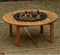 Wood Table Fire Pit