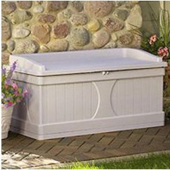 Suncast Mikanda Storage Deck Bench