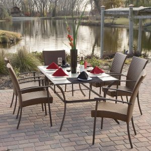 Tuscany All Weather Wicker Dining Set
