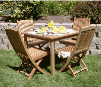 Three Birds Brunswick Teak Dining Set