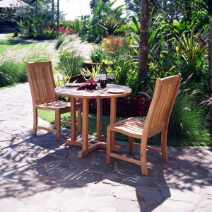 Three Birds Oxford Teak Bistro Set