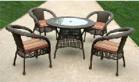 Weston Wicker Dining Set
